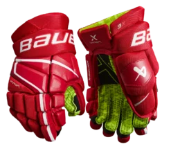 Bauer Vapor 3X Junior Hockey Gloves 15 Bauer Vapor 3X Junior Hockey Gloves -Hockey Supremacy Deals Store 3X JR FRONT RED1