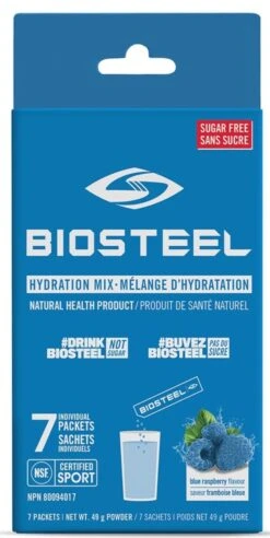 BioSteel High-Performance Sports Hydration Mix (7 Count) -Hockey Supremacy Deals Store 630614 CAN 20Biosteel Hydration 20Mix Blue 20Raspberry 7CT Front