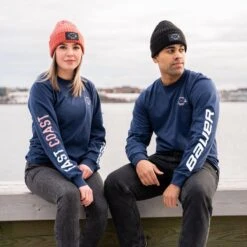 Bauer X East Coast Lifestyle Long Sleeve T-Shirt -Hockey Supremacy Deals Store 631069 BLU 02