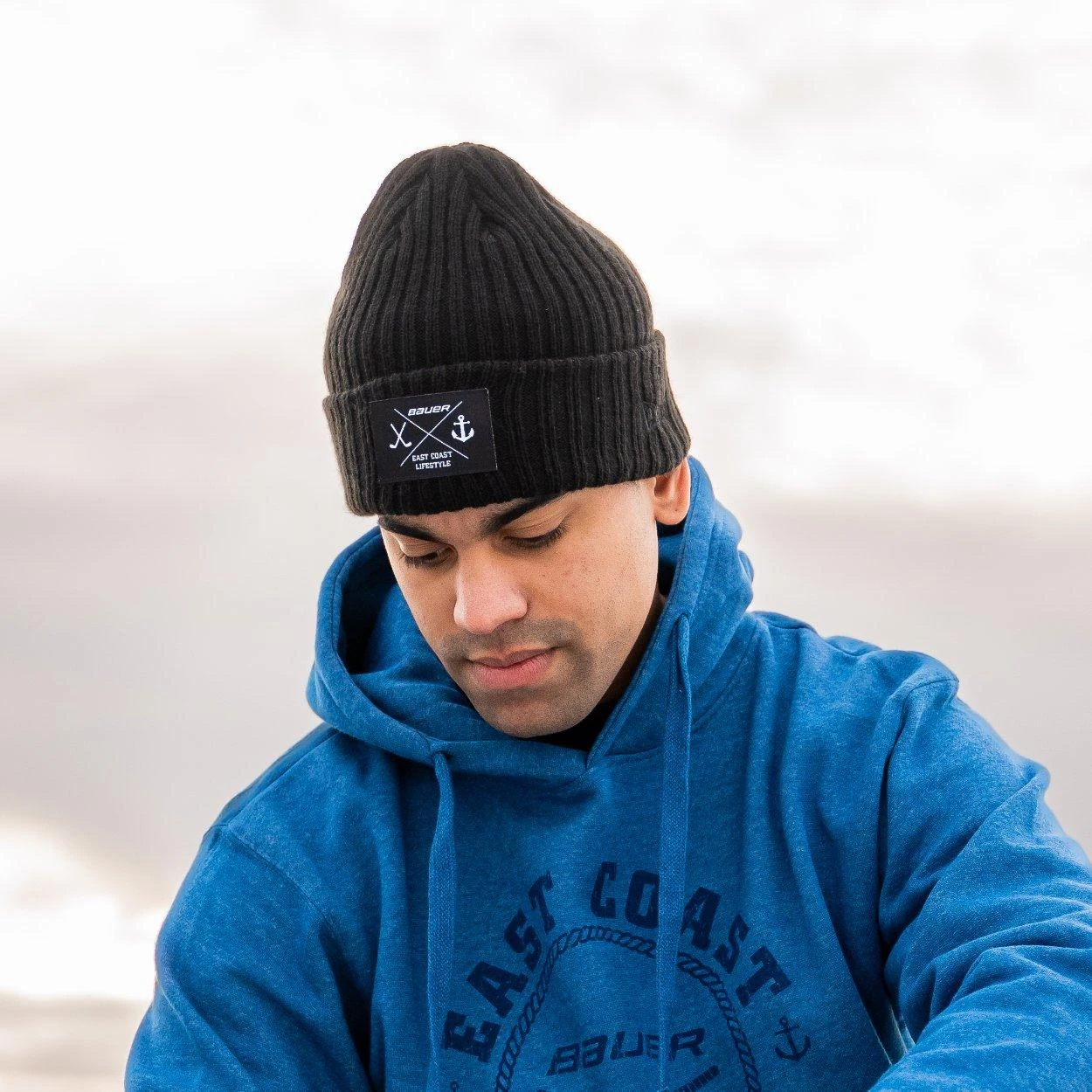 Bauer X East Coast Lifestyle Rib Patch Beanie 6 Bauer X East Coast Lifestyle Rib Patch Beanie - Image 6