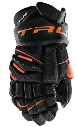 True Hockey True Catalyst 7X Junior Hockey Gloves -Hockey Supremacy Deals Store CT7xGlove Black Orange 1