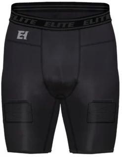 Elite Hockey Compression Short With Jock/Tabs For Men