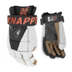 Knapper AK5 Ball Hockey Gloves -Hockey Supremacy Deals Store Knapper Gants AK5 blanc noir corail 600x600 1