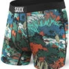 SAXX Vibe Boxer Modern Fit Teal Deep Woods