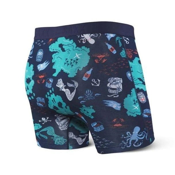 SAXX Vibe Boxer Brief Navy Treasure Map 2 SAXX Vibe Boxer Brief Navy Treasure Map - Image 2