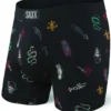 SAXX Vibe Boxer Brief Black Mardi Gras