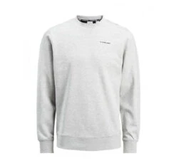 True Hockey X Jack & Jones Twist Sweat Crew Neck -Hockey Supremacy Deals Store true hockey apparel twist sweat crew neck grey 2