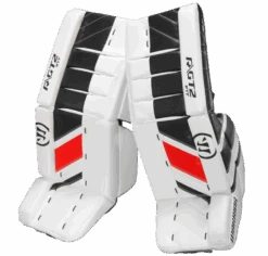 Warrior Ritual GT2 Intermediate Goalie Pads (w/ Knee Pads) 16 Warrior Ritual GT2 Intermediate Goalie Pads (w/ Knee Pads) -Hockey Supremacy Deals Store warrior ritual gt2 intermediate goalie pads black white red