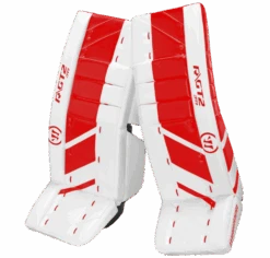 Warrior Ritual GT2 Junior Goalie Pads (w/ Knee Pads) -Hockey Supremacy Deals Store warrior ritual gt2 junior goalie pads white red