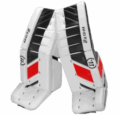 Warrior Ritual GT2 Senior Goalie Pads (w/ Knee Pads) -Hockey Supremacy Deals Store warrior ritual gt2 senior goalie pads white black red