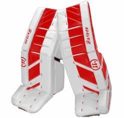 Warrior Ritual GT2 Senior Goalie Pads (w/ Knee Pads) -Hockey Supremacy Deals Store warrior ritual gt2 senior goalie pads white red